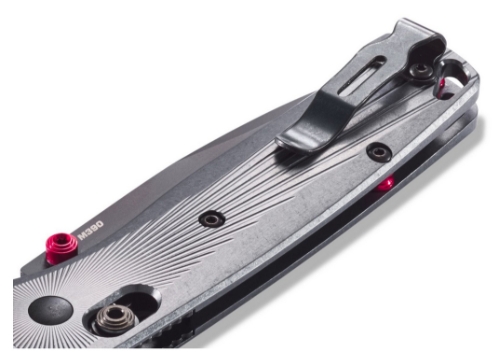 Benchmade 535BK-4 Bugout AXIS Folding Knife 3.24" M390 Milling Pattern Aircraft Aluminum Handles - 535BK-4