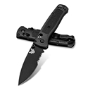 Benchmade 535SBK-2 Bugout AXIS Serrated Folding Knife 3.24" S30V Diamond-like Carbon Coated Handle