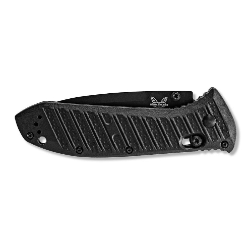 Benchmade 570SBK-1 Black Presidio II Folding Knife 3.72" Satin S30V Serrated Blade Black Molded CF-Elite Handle - 570SBK-1