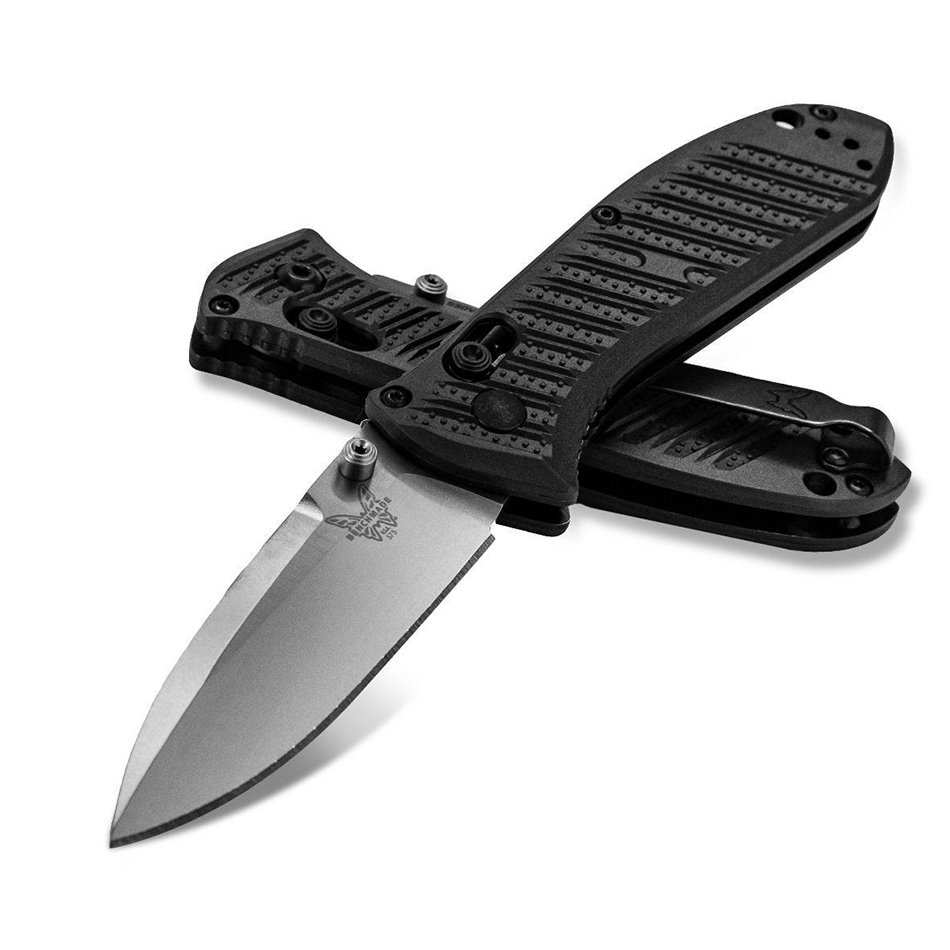 Benchmade 575-1 Black Mini Presidio II Folding Knife 3.20" Satin S30V Blade Black Molded CF-Elite Handle