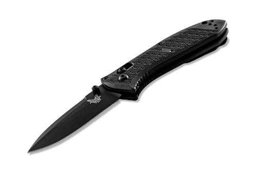Benchmade 575BK-1 Black Mini Presidio II Folding Knife 3.20" Satin S30V Blade Black Molded CF-Elite Handle - 575BK-1