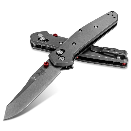 Benchmade 940-2001 Osborne Folding Knife 3.4" S90V Plain Blade 6AI-4V Titanium Handle