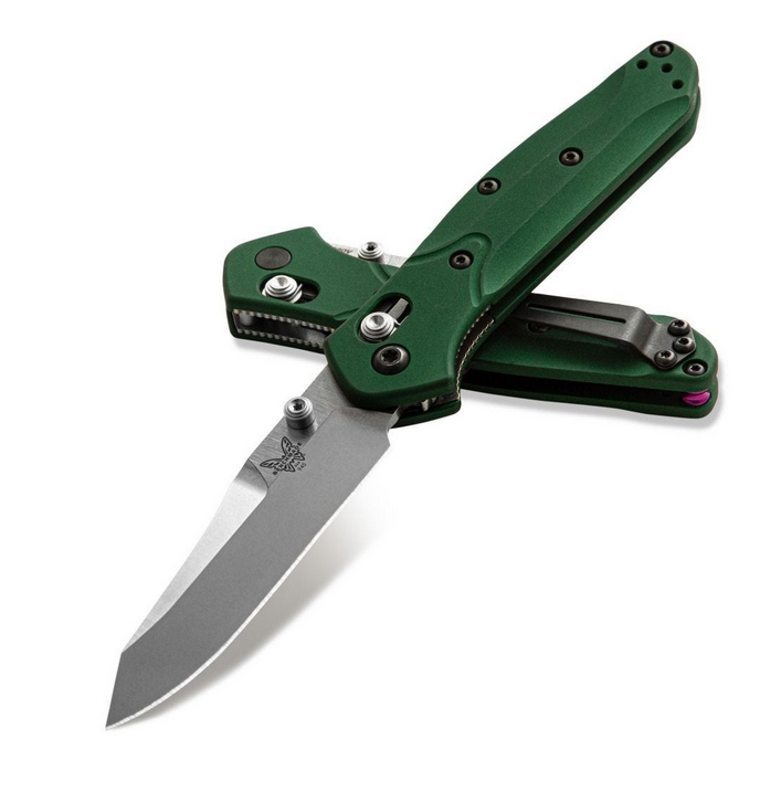 Benchmade 945 Mini Osborne 2.9" Satin AXIS Lock Knife Green G10