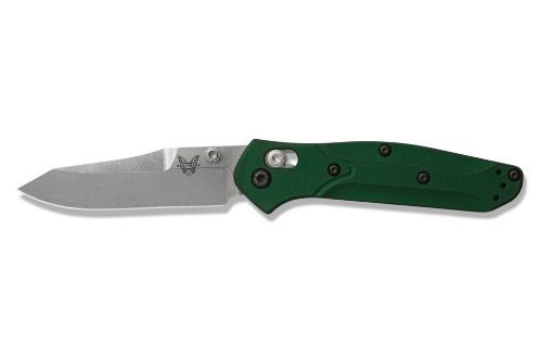 Benchmade 945 Mini Osborne 2.9" Satin AXIS Lock Knife Green G10 - 945