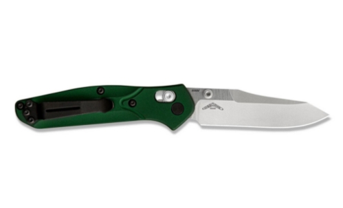Benchmade 945 Mini Osborne 2.9" Satin AXIS Lock Knife Green G10 - 945