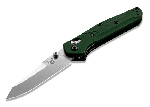 Benchmade 945 Mini Osborne 2.9" Satin AXIS Lock Knife Green G10 - 945
