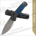 Benchmade 535-191 Bugout Gold Class AXIS Folding Knife 3.24" Munin Damasteel Blade