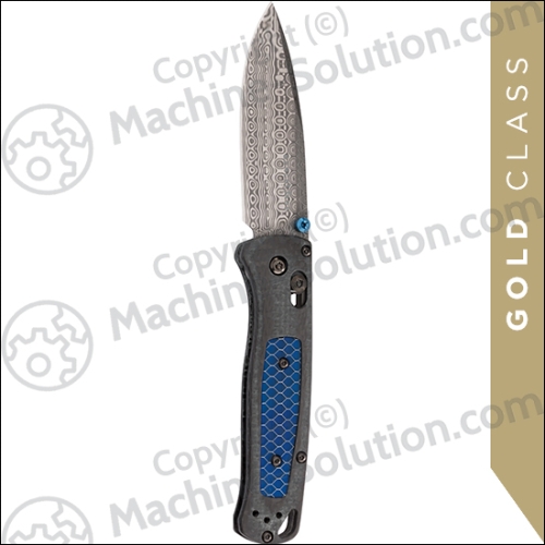Benchmade 535-191 Bugout Gold Class AXIS Folding Knife 3.24" Munin Damasteel Blade - 535-191
