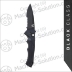 Benchmade 9600SBK Serrated Rukus II AUTO Folding Knife 3.4" S30V Black Combo Blade, Black Aluminum Handles