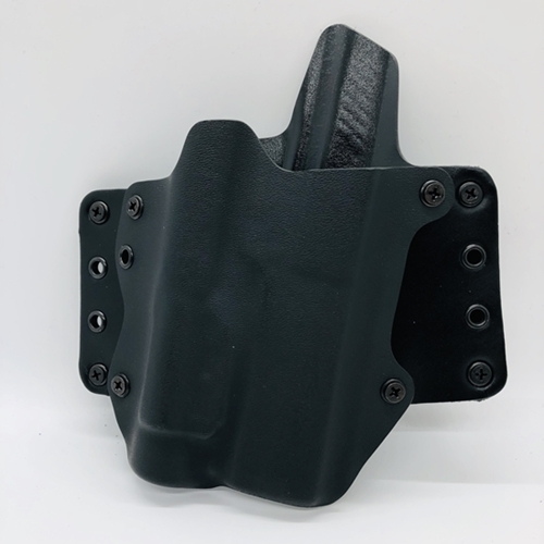 Blackpoint Tactical 104353 Leather Wing Light Mounted OWB 1.75" Holster For SIG P320F BLK  - 104353