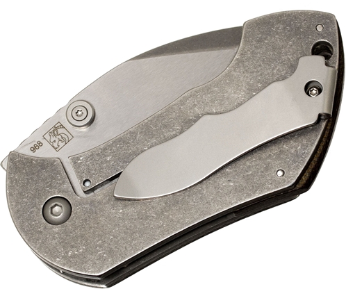 Boker Pipsqueak Blackwood Frame Lock Knife (2.5" Stonewash) 110623 - 110623