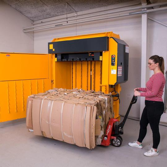 Bramidan X6030 Commercial Level Cardboard Box Vertical Baler 208/230/480 Volt 3 Phase - x6030