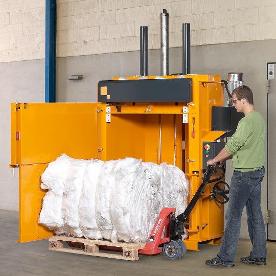 Bramidan B20 Commercial Level Cardboard Box Vertical Baler 208/230/480 Volt 3 Phase - B20