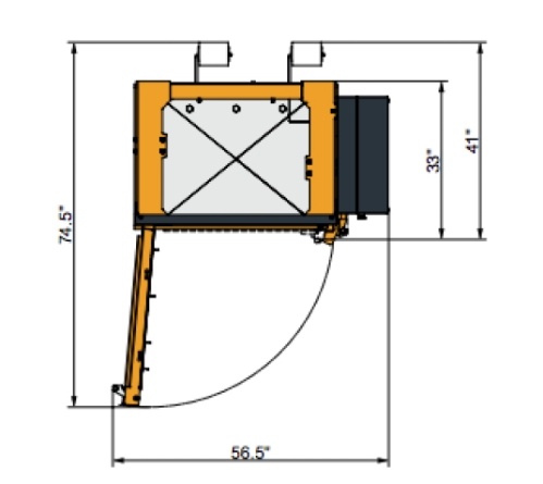 Bramidan X10 Entry Level LOW PROFILE Cardboard, Cans, Hard Plastics Vertical Baler 110V, 60 Hz, 20 AMP - X10
