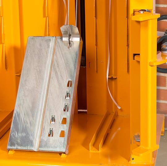 Bramidan X10 Entry Level LOW PROFILE Cardboard, Cans, Hard Plastics Vertical Baler 110V, 60 Hz, 20 AMP - X10