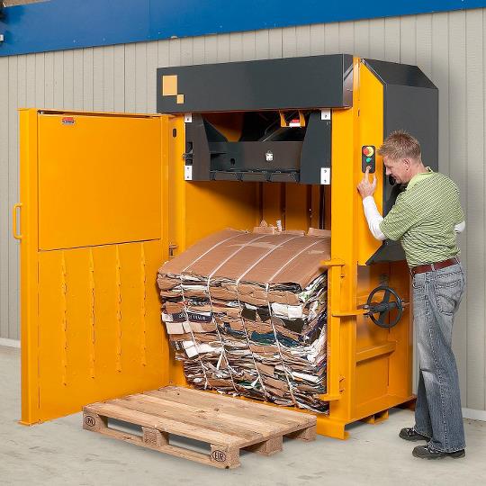 Bramidan X30 Commercial Level Cardboard Box Vertical Baler 208/230/480 Volt 3 Phase - X30