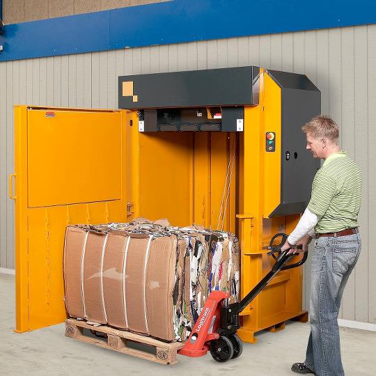 Bramidan X30 Commercial Level Cardboard Box Vertical Baler 208/230/480 Volt 3 Phase - X30