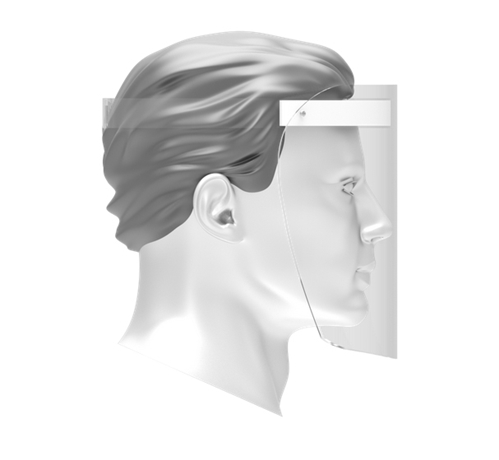 Deflecto Disposable Personal Face Shield with Foam - 100 Pack - PFMD100F