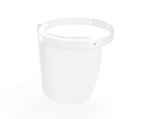 Deflecto Disposable Personal Face Shield with Foam - 100 Pack - PFMD100F