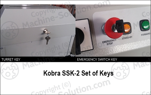 Kobra SSK-2 One set of keys (one emergency key and one turret key)