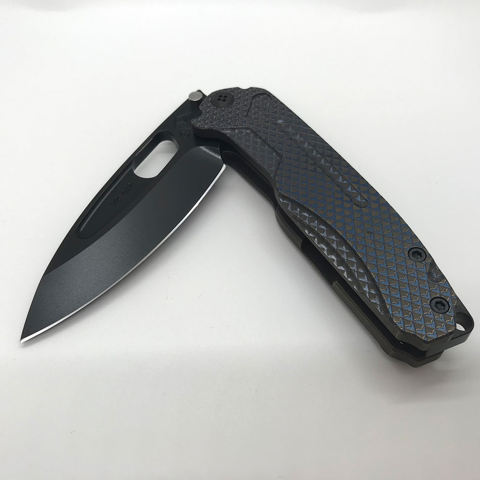 Medford Infraction S35VN 3.25" Blade Gun Grip Bronze to Violet ANO Fade Spring, PVD Clip, PVD Breaker, PVD Hardware MK031SPQ-02AN-SPCP-BP - MK031SPQ-02AN-SPCP-BP