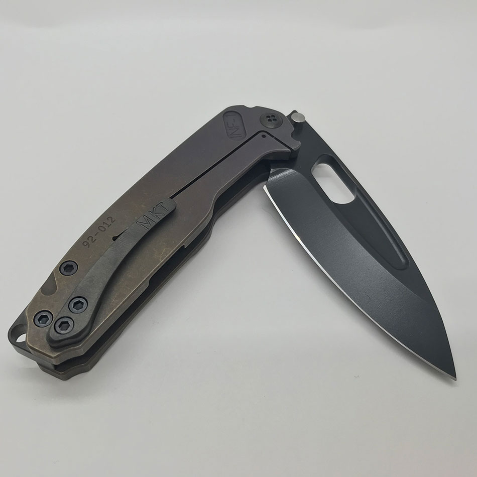 Medford Infraction S35VN 3.25" Blade Gun Grip Bronze to Violet ANO Fade Spring, PVD Clip, PVD Breaker, PVD Hardware MK031SPQ-02AN-SPCP-BP - MK031SPQ-02AN-SPCP-BP