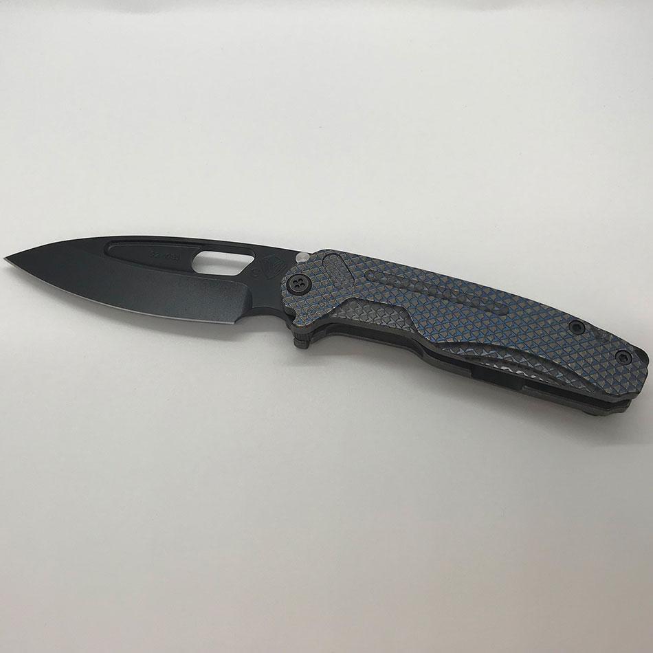 Medford Infraction S35VN 3.25" Blade Gun Grip Gray Tumbled Spring, PVD Clip, PVD Breaker, PVD Hardware MK031SPQ-01TM-SPCP-BP - MK031SPQ-01TM-SPCP-BP