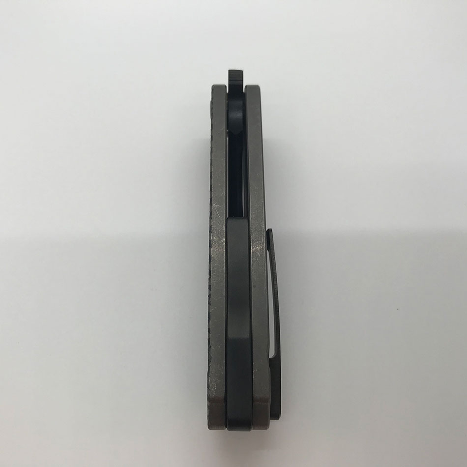 Medford Infraction S35VN 3.25" Blade Gun Grip Gray Tumbled Spring, PVD Clip, PVD Breaker, PVD Hardware MK031SPQ-01TM-SPCP-BP - MK031SPQ-01TM-SPCP-BP