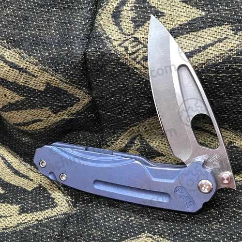 Medford Infraction 3.25" D2 Blade TI ANO BLUE Handle MK031STQ-37A2-SSCS-Q4 - MK031STQ-37A2-SSCS-Q4