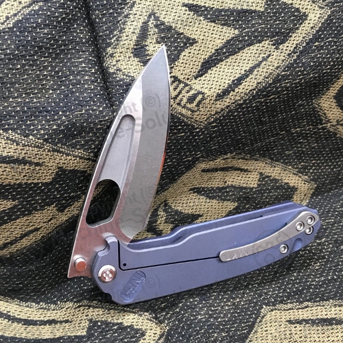 Medford Infraction 3.25" D2 Blade TI ANO BLUE Handle MK031STQ-37A2-SSCS-Q4 - MK031STQ-37A2-SSCS-Q4
