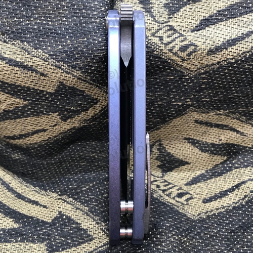 Medford Infraction 3.25" D2 Blade TI ANO BLUE Handle MK031STQ-37A2-SSCS-Q4 - MK031STQ-37A2-SSCS-Q4
