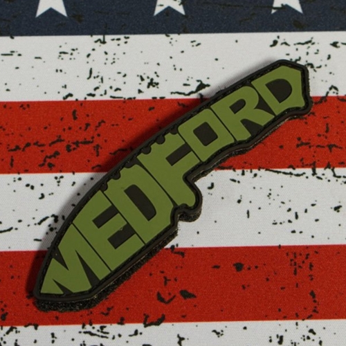 Medford Velcro Patch Shield Knife OD Green and Black