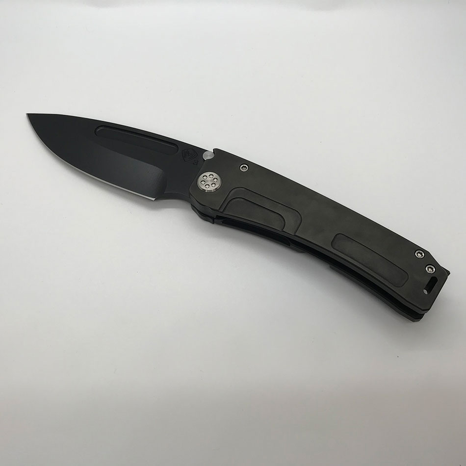 Medford Marauder H 3V 3.75" PVD Blade, PVD Handle, PVD Spring Knife MK0453PD-30PV-SSCS-BP - MK0453PD-30PV-SSCS-BP