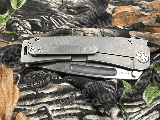 Medford Marauder S35VN 3.75" Laser Pattern Knife Titanium Handles MK007STD-01TM-SSCS-BN - MK007STD-01TM-SSCS-BN