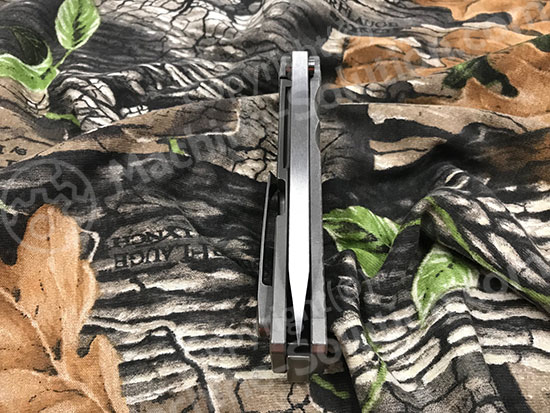 Medford Marauder S35VN 3.75" Laser Pattern Knife Titanium Handles MK007STD-01TM-SSCS-BN - MK007STD-01TM-SSCS-BN