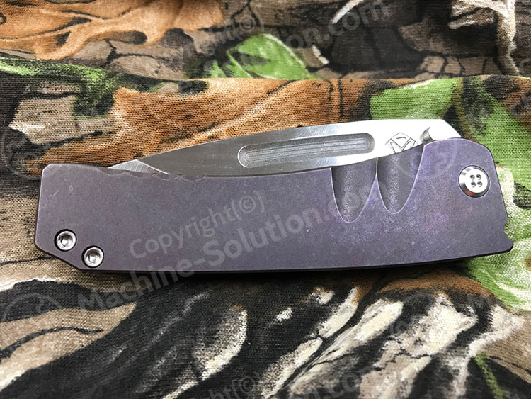 Medford Midi Marauder Limited Edition S35VN Stainless Satin Finish TI ANO VIOLET Folding Knife MK033SSTD-38A3-SSCS-Q4 - MK033SSTD-38A3-SSCS-Q4
