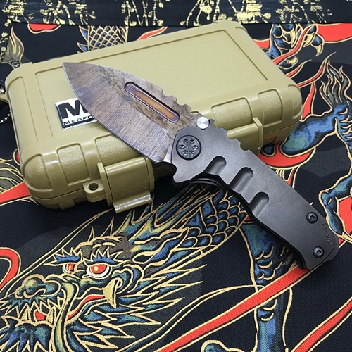 Medford Micro Praetorian T 2.8" 3V Vulcan Blade PVD Handle PVD Spring PVD Breaker Knife - MK008MKT 3V PVD