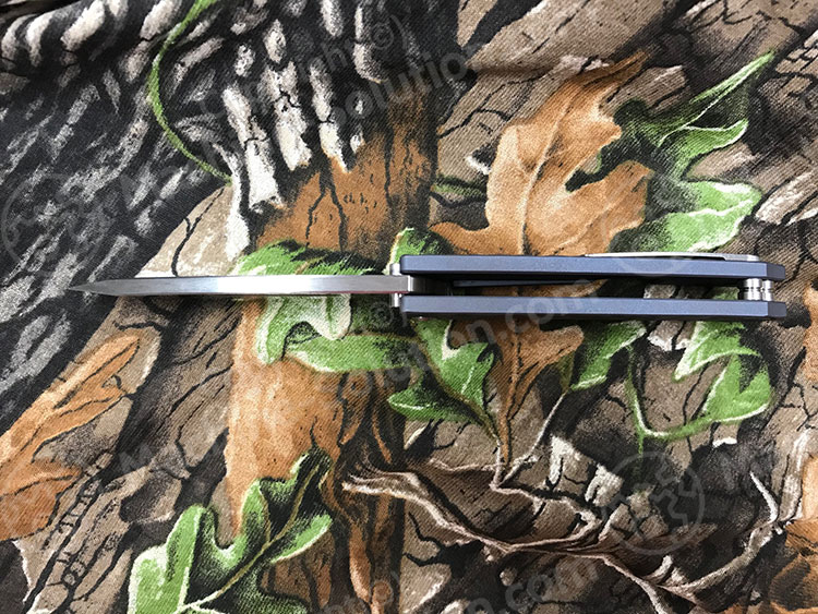 Medford Midi Marauder S35VN Limited Edition Satin Blade Hammered Bead Blasted Blue Folding Knife MK033SSTD-37A2-SSCS-Q4 - MK033SSTD-37A2-SSCS-Q4