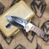 Medford Praetorian Genesis T 3V 3.3" Bear Claw Handle Bronze Spring Tactical Knife Serial 92-052
