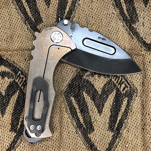 Medford Praetorian Genesis T 3V 3.3" Chain Mail Handle Bronze Spring Tactical Knife Serial 92-054  - MK0293JD-02AN-SSCS-BN 92-054
