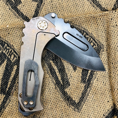 Medford Praetorian Genesis T 3V 3.3" Uncle Sam Handle Bronze Spring Tactical Knife Serial 92-053 - MK0293JD-36A1-T1CP-BP