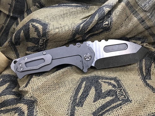 Medford Praetorian T Terminator Style S35VN Stainless 3.75" TI Tumbled MK012STT-01TM-SSCS-BN - MK012STT-01TM-SSCS-BN