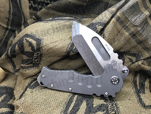 Medford Praetorian T Terminator Style S35VN Stainless 3.75" TI Tumbled MK012STT-01TM-SSCS-BN - MK012STT-01TM-SSCS-BN