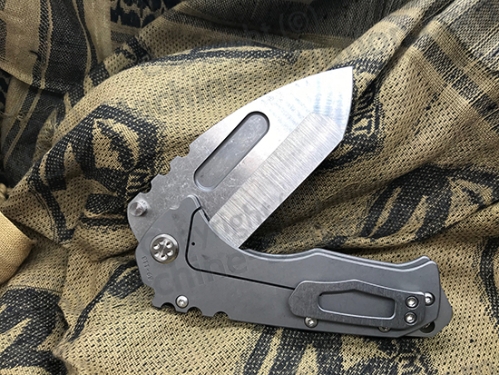 Medford Praetorian T Terminator Style S35VN Stainless 3.75" TI Tumbled MK012STT-01TM-SSCS-BN - MK012STT-01TM-SSCS-BN