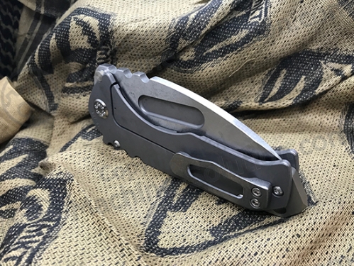 Medford Praetorian T Terminator Style S35VN Stainless 3.75" TI Tumbled MK012STT-01TM-SSCS-BN - MK012STT-01TM-SSCS-BN