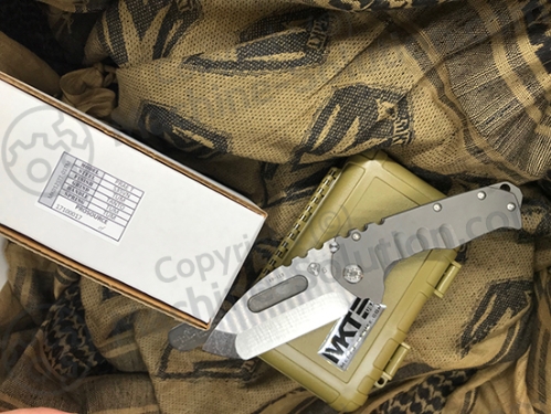 Medford Praetorian T Terminator Style S35VN Stainless 3.75" TI Tumbled MK012STT-01TM-SSCS-BN - MK012STT-01TM-SSCS-BN