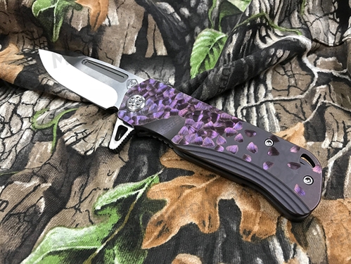 Medford Proxima S35VN 3.9" TI Ano Purple Sculpting Handle Knife MK200STQ-38A3-SSCS-Q4  - MK200STQ-38A3-SSCS-Q4