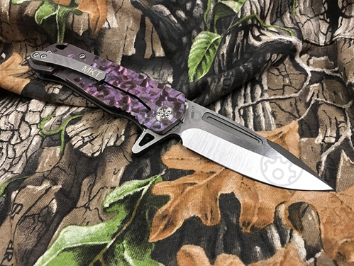 Medford Proxima S35VN 3.9" TI Ano Purple Sculpting Handle Knife MK200STQ-38A3-SSCS-Q4  - MK200STQ-38A3-SSCS-Q4