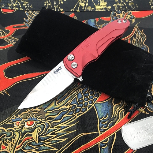 Medford Smooth Criminal Crimson Red S35VN Blade 3" Folding Knife Serial 95-078