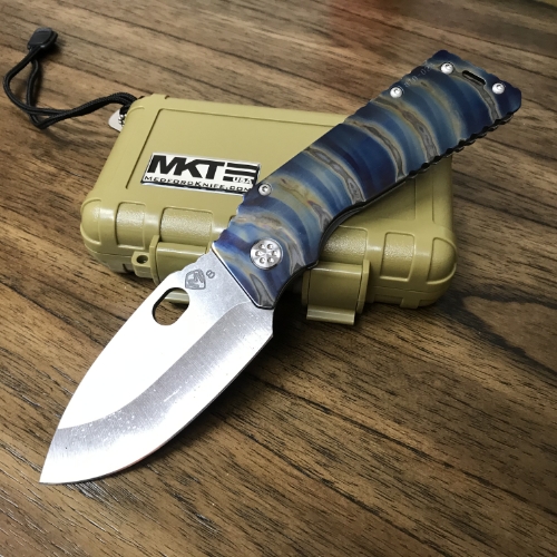 Medford TFF-1 S35VN 4" Blade Tumbled Tiger Flamed Spring Flamed Clip Knife Serial 810-023